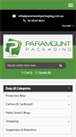 Mobile Screenshot of paramountpackaging.com.au