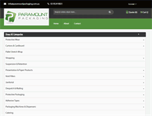 Tablet Screenshot of paramountpackaging.com.au